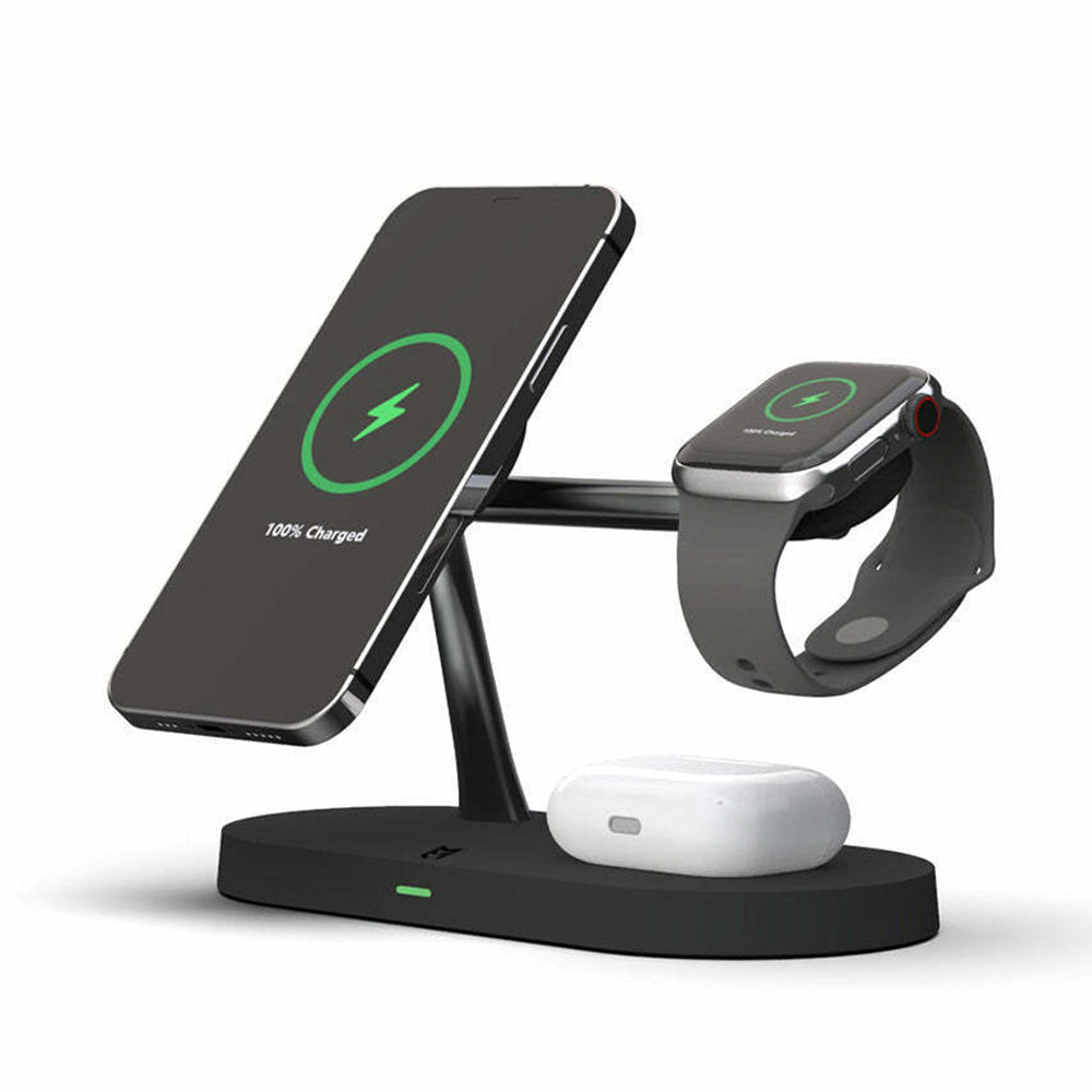 EFM FLUX 4-in-1 Charging Dock with 42W Wall Charger Black image 0