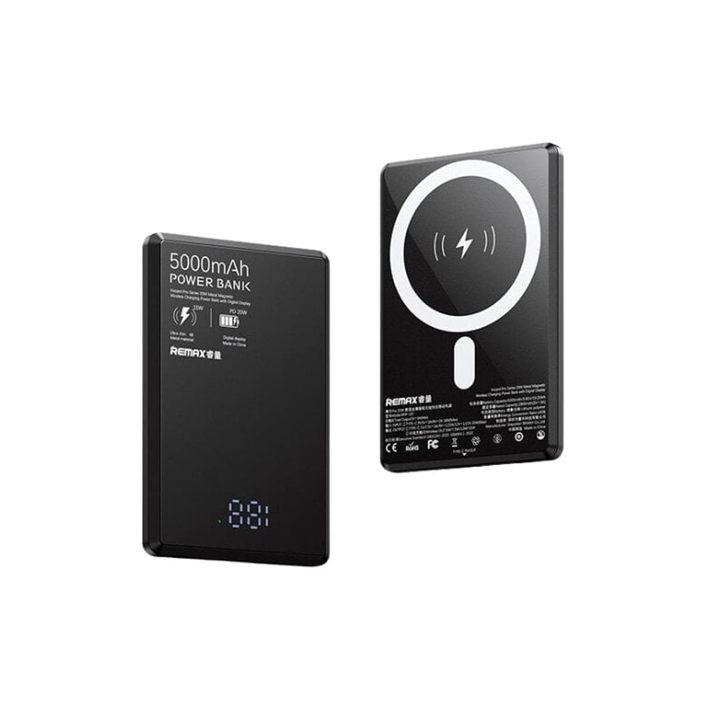REMAX Vocard Pro Series MagSafe Magnetic Charging Power Bank 5000 mAh [1 Ports + Wireless MagSafe] image 0