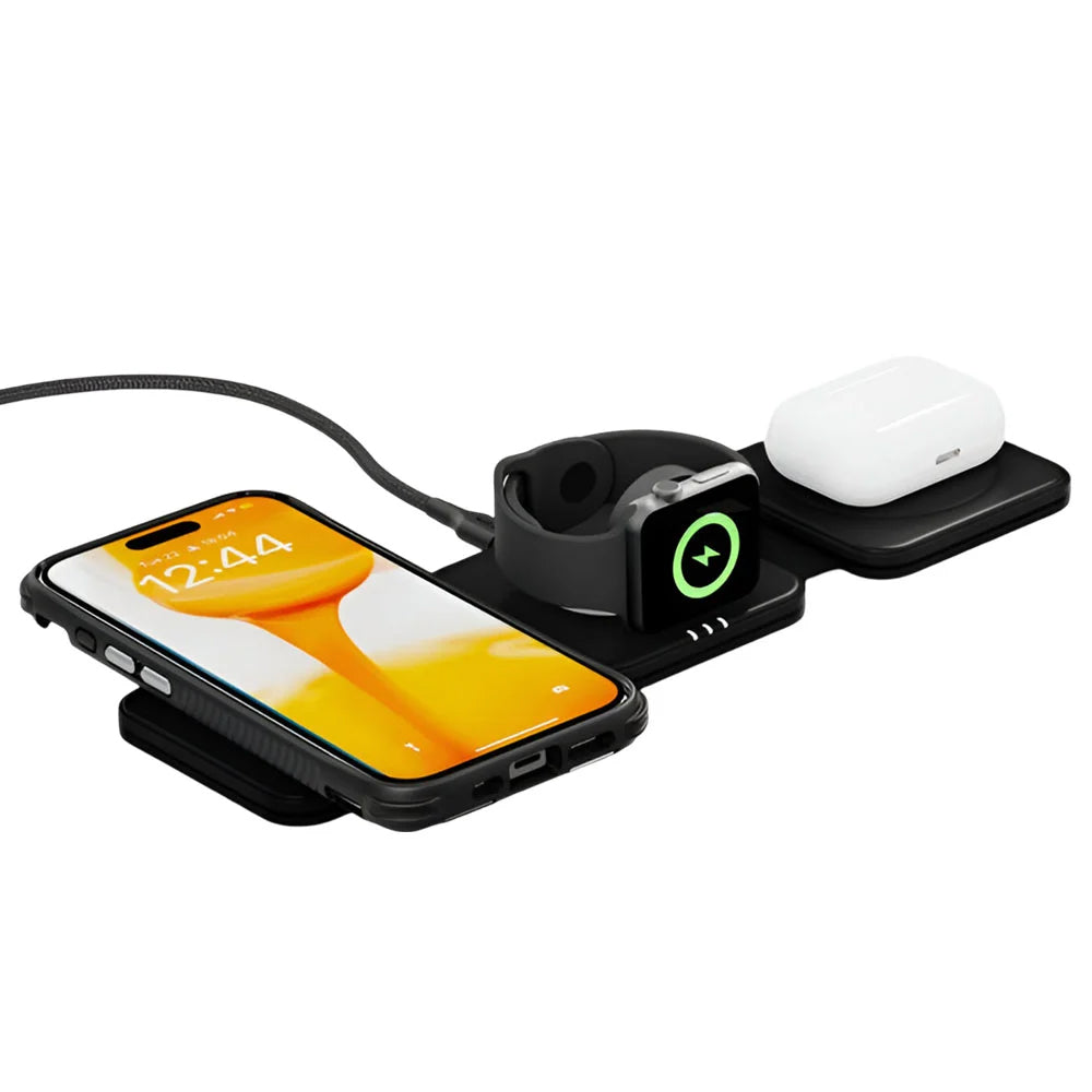 EFM FLUX Travel 3-in-1 Wireless Charger With 20W Wall Charger image 0