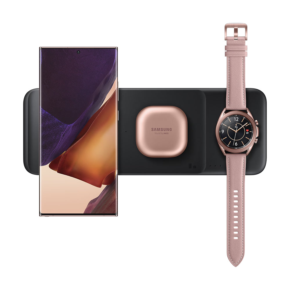 Samsung Trio Charger - Charges Phone, Watch + Buds - Black image 0