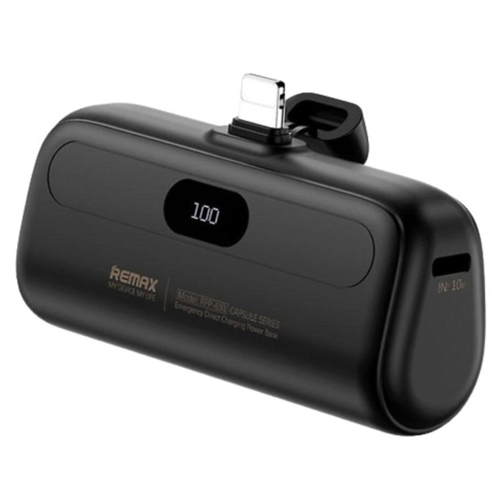 Remax Capsule Series Mini Power Bank with Lightning Port 5000 mAh image 0